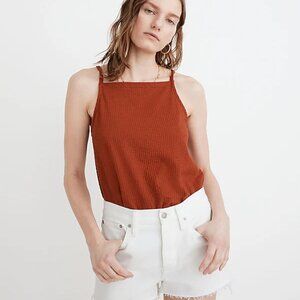 Madewell Relaxed Denim Shorts in Tile White, Size 28